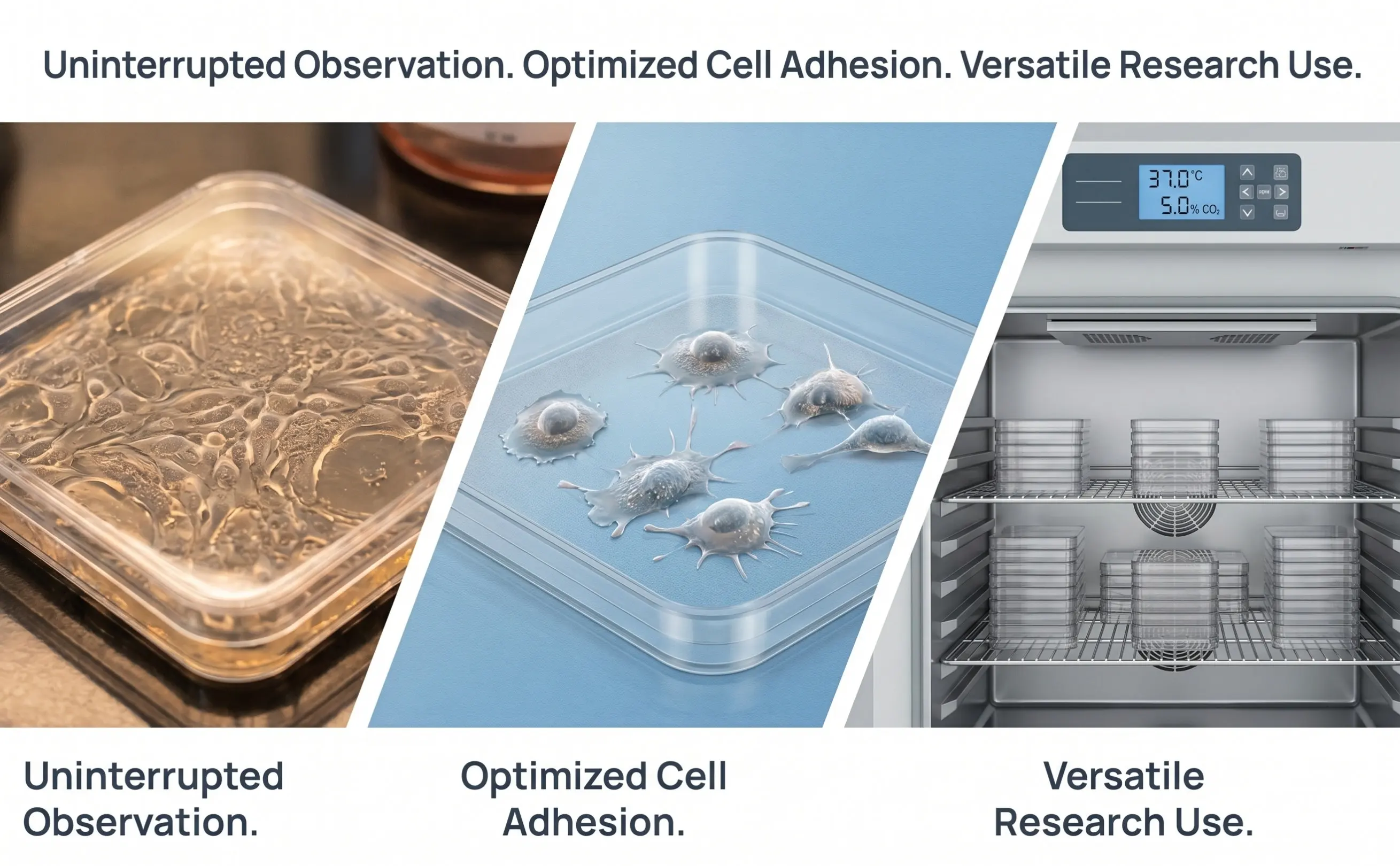 10Pcs Square Petri Plates Transparent Plastic Cell Culture Dishes Lab Experiment Tissue Culture Plates with Lid