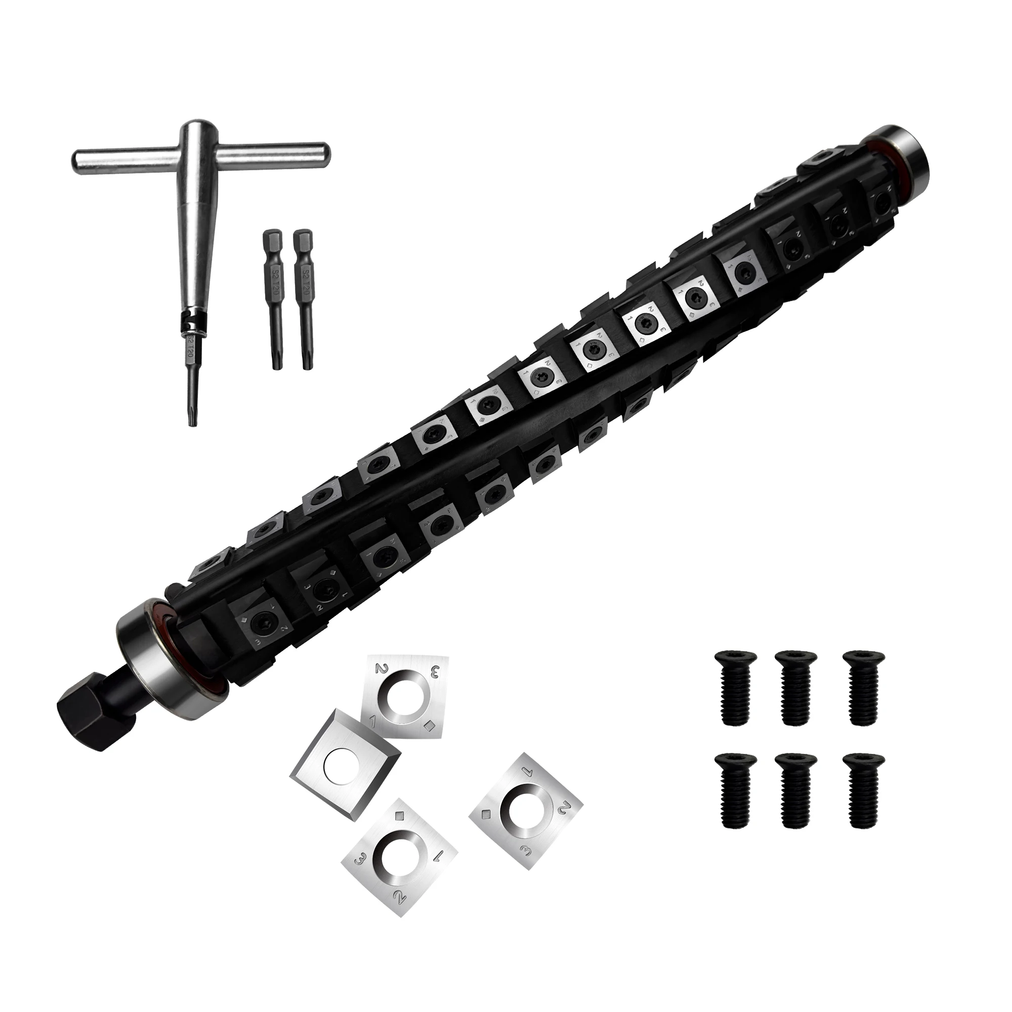 Fhonk 13 بوصة النجارة دوامة القاطع لآلة الحلاقة المسوي القاطع القاطع العفن المغزل #2