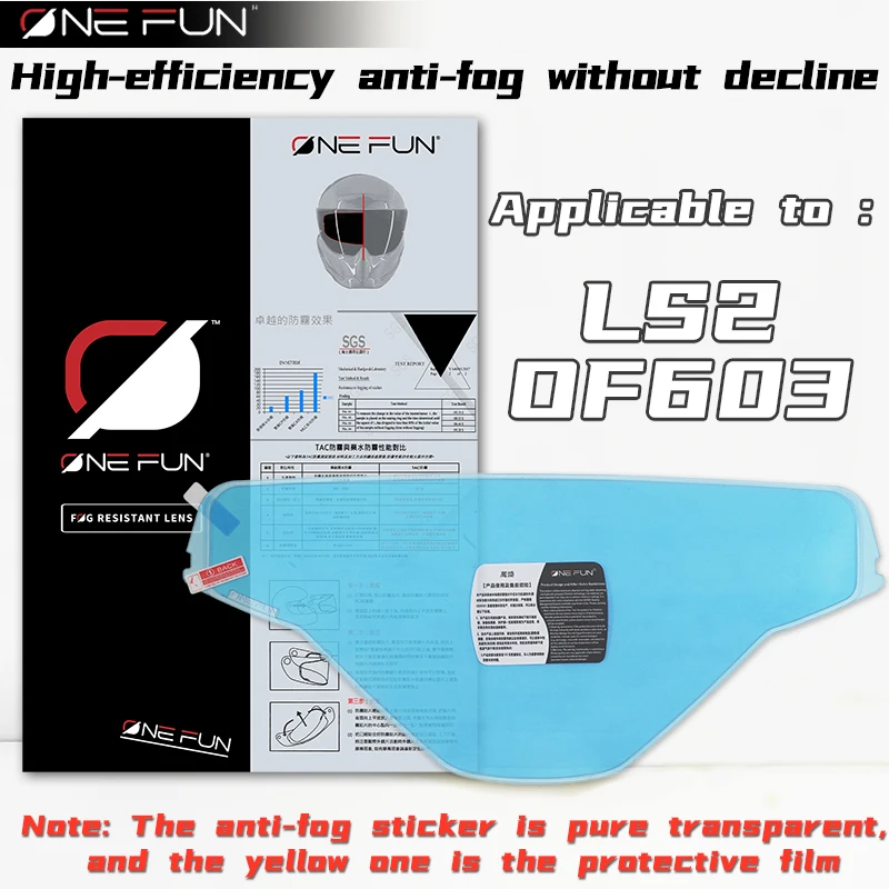 Anti Fog Films for LS2 FF809 FF811 MX702 MX701 MX436 OF603 FF399 FF900 Visor Anti-Fogging Stickers Motorcycle Helmet Durable Pin - view 2