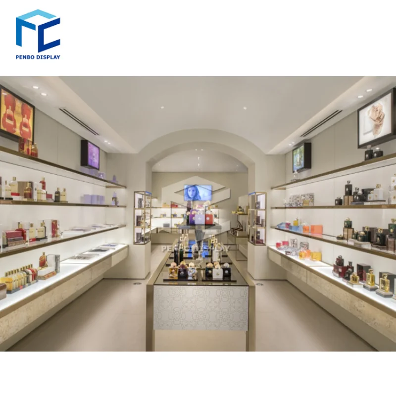 2025 مخصص. بوتيك متجر الأثاث عداد عرض الديكور متجر العطور التصميم الداخلي