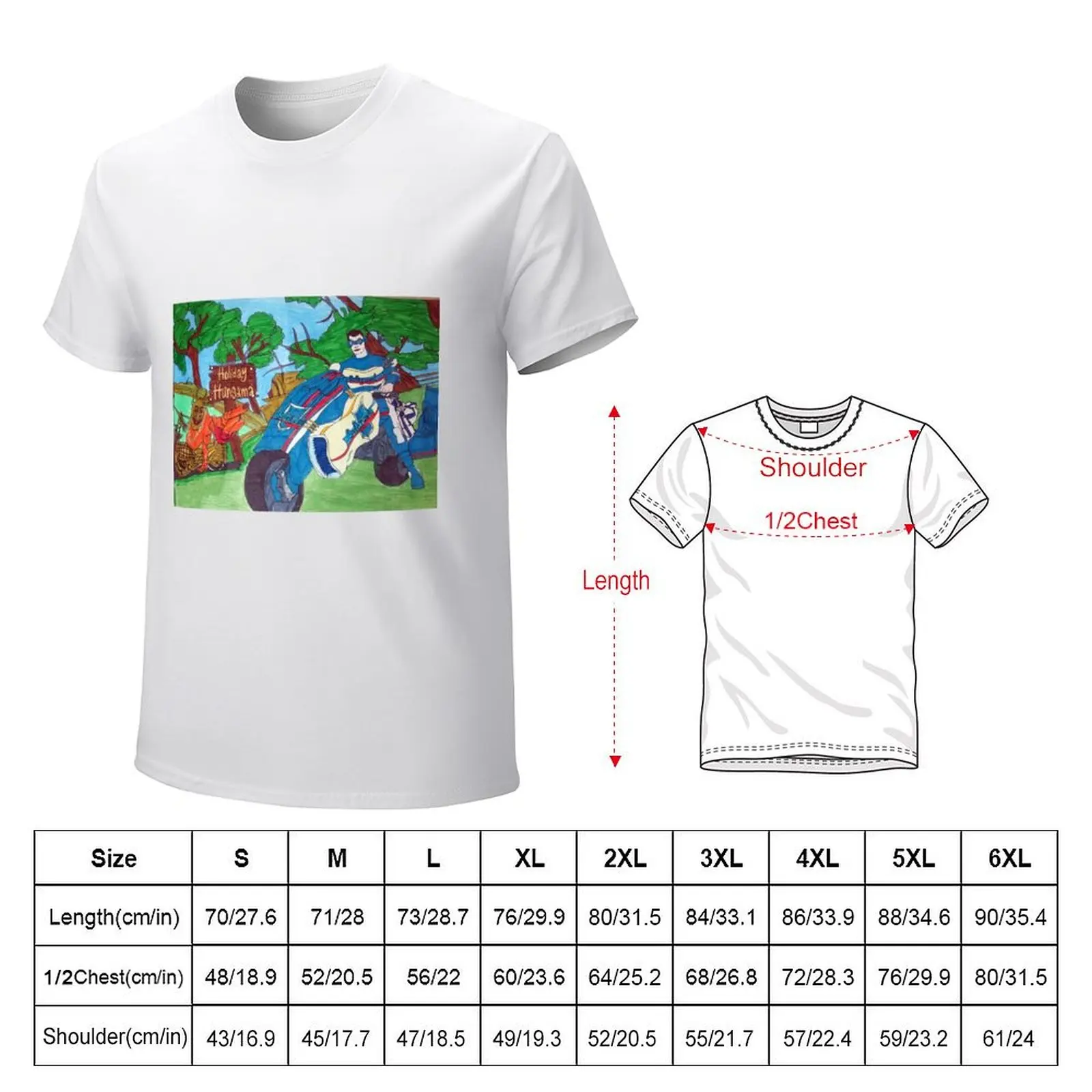 Commander Safeguard Color drawing T-Shirt plus size tops cute clothes graphics t shirt men