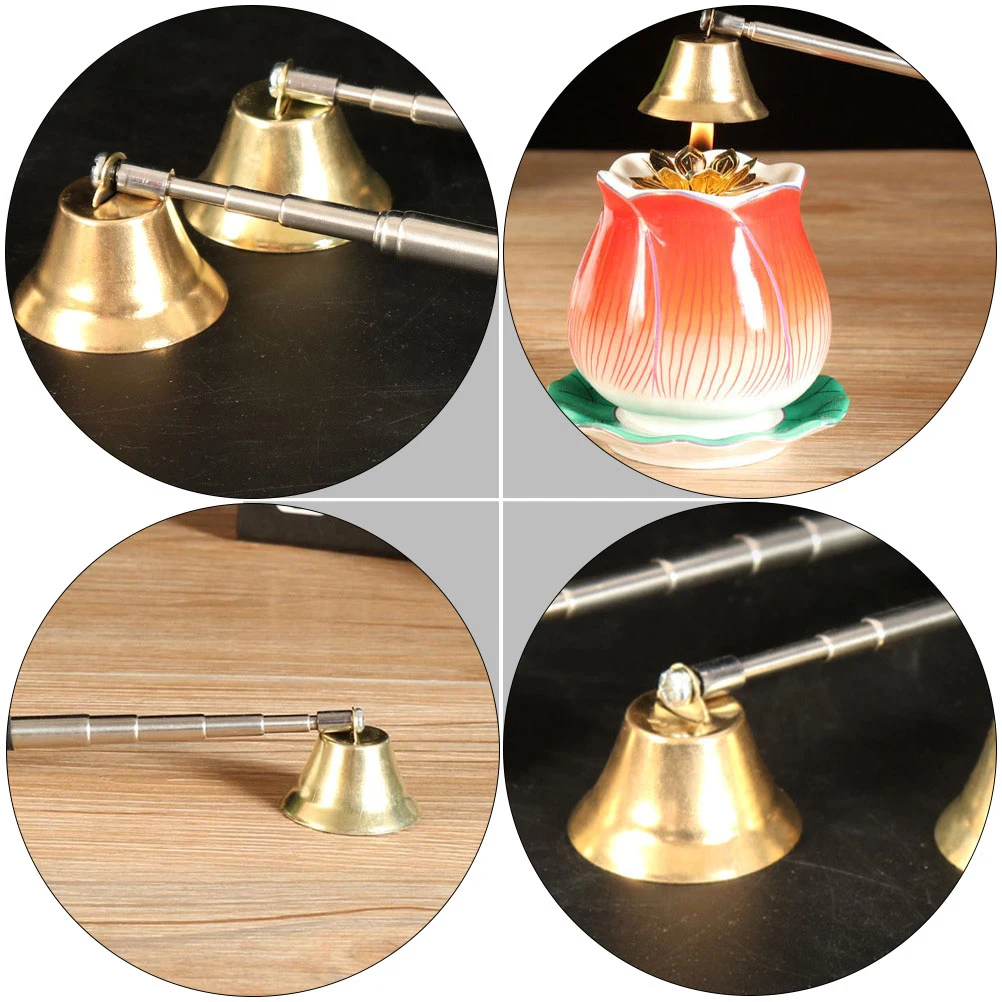 1 قطعة طفاية 17-68 سنتيمتر مقبض طويل سبائك مرنة المطهو لرائحة الروائح المعطرة جرة الشاي ضوء الشموع أداة النار