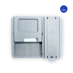 SAIPU SP-D02B 17476000008523   Mini erogatore di detersivo per lavastoviglie 220-240 V 50-60 Hz 2,3 KW ±10% grigio/terminale RESET/125,6*106,3