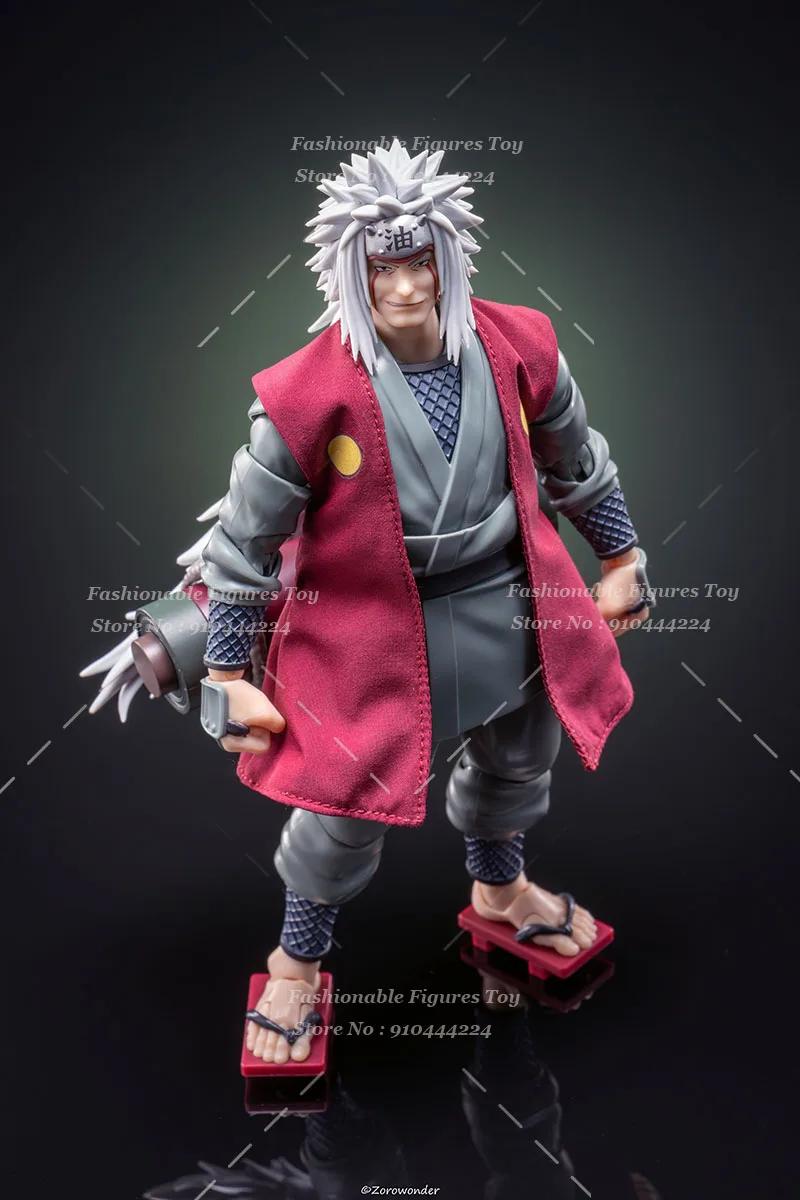 SHF 1/12 hombres soldado Jiraiya chaleco chaqueta muñecas de Anime Anime disfraz de Ninja capa bata ajuste 6 pulgadas modelo de figura de acción
