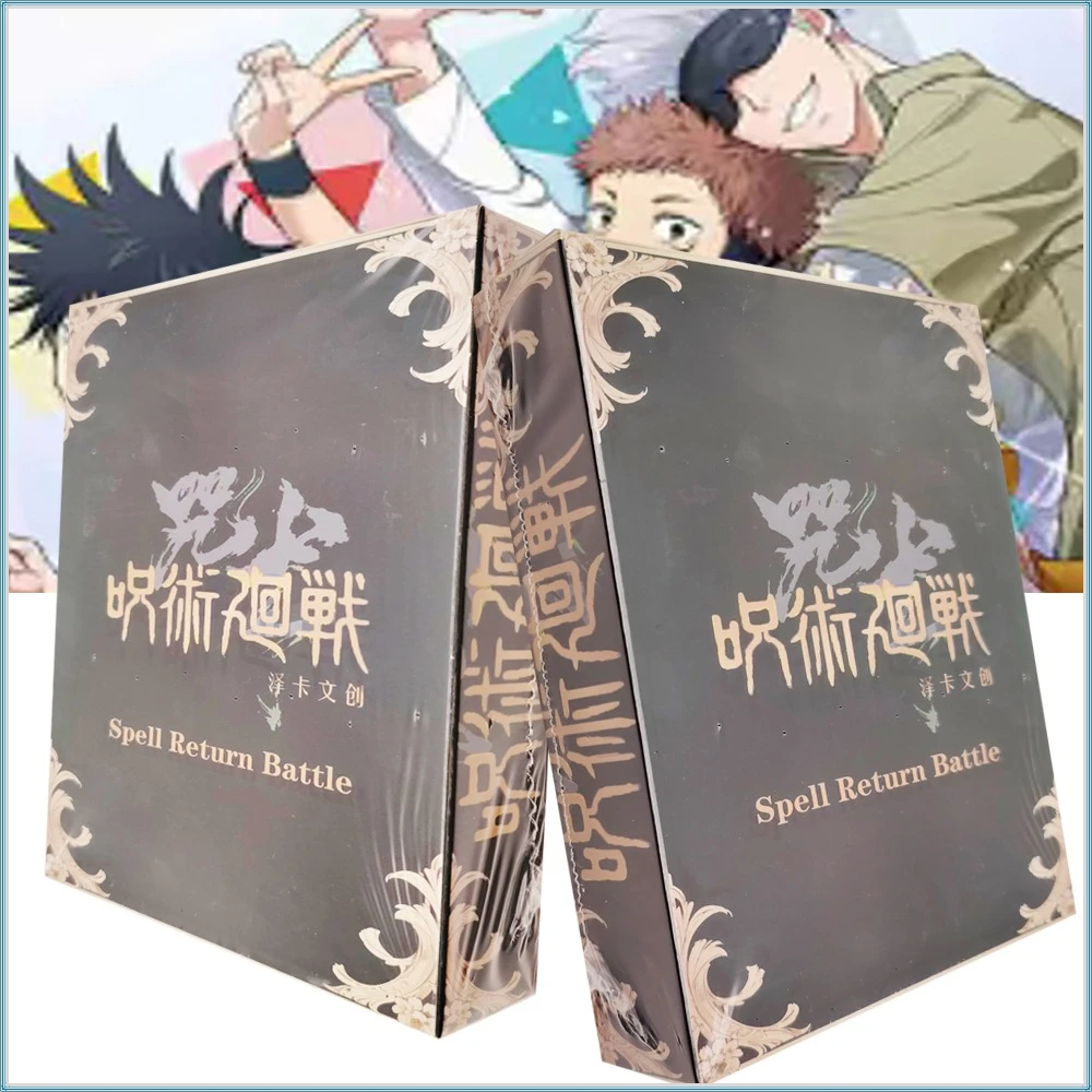 

Jujutsu Kaisen Collection Cards for Kids Japanese Fantasy Anime Happy Christmas Theme Figures Fun Color Paper Cards Hobby Gift