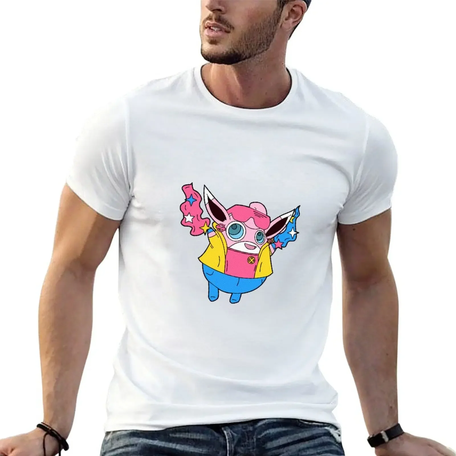 

Wigglytuff x Jubilee T-shirt funnys tops t shirts for men cotton