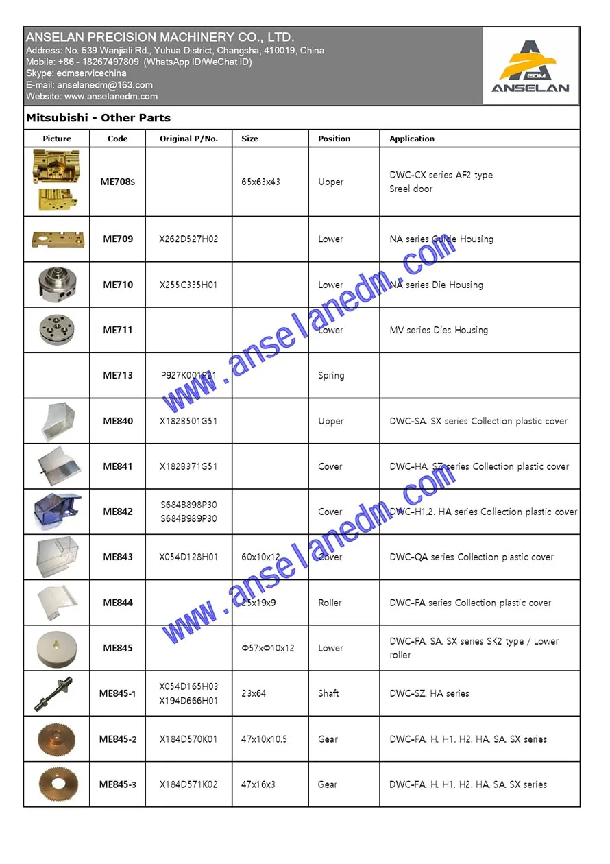 

Precision Wire EDM Bridge VS33 880x680x90x25+5mm for Accute X A7 - Electrical Discharge