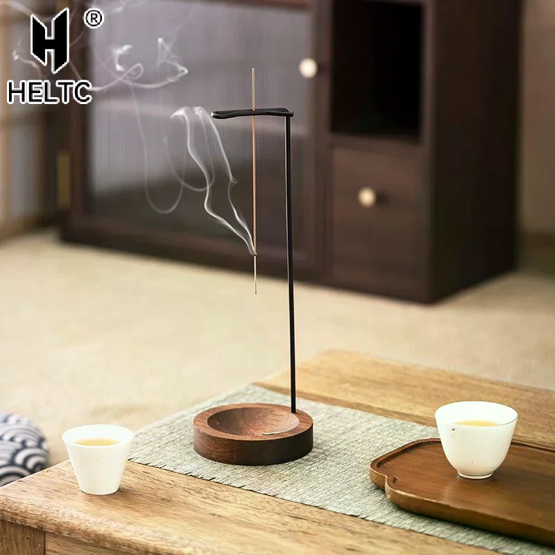 Creative Upside Down Incense Burner Incense Stick Holder Wooden Anti-Ash Design Incense Stick Meditation Spa Room Home Decor