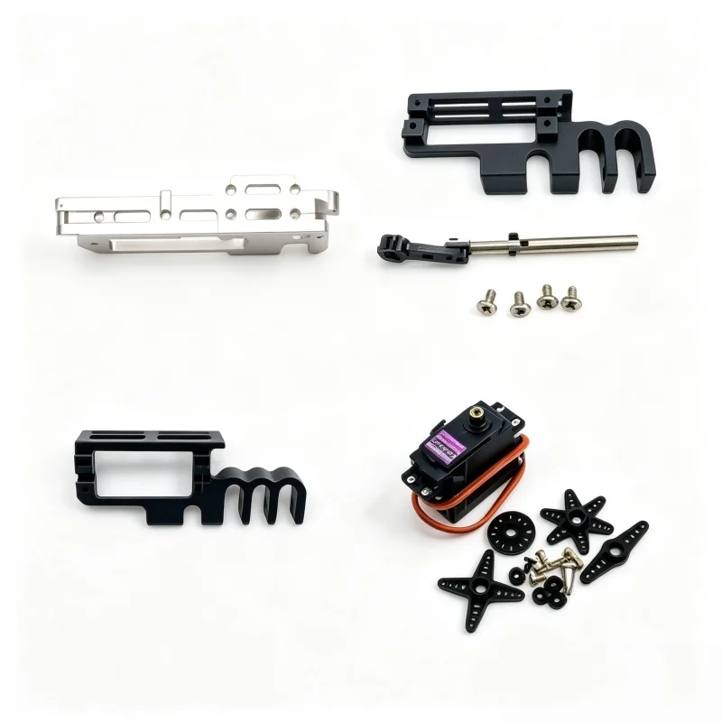 RC Drone Release Dispenser Aluminum Alloy Bracket MG996R Metal Gear Servo Throw Hook For FPV Quadcopter Rescue Towing Net Boat