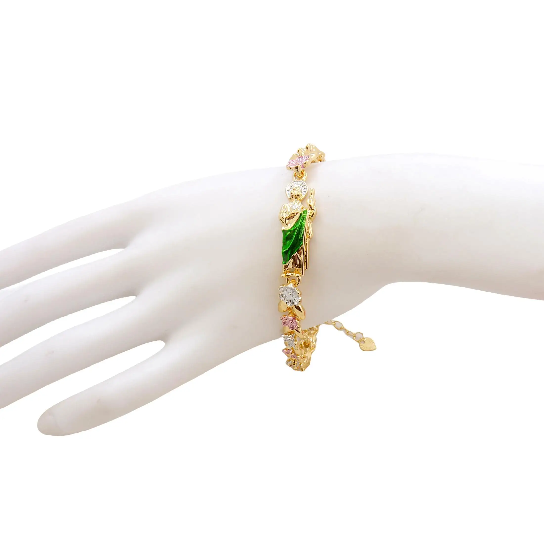 Women\'s  San Judas Bracelets St. Jude Taddeo Bracelets Religious Jewelry