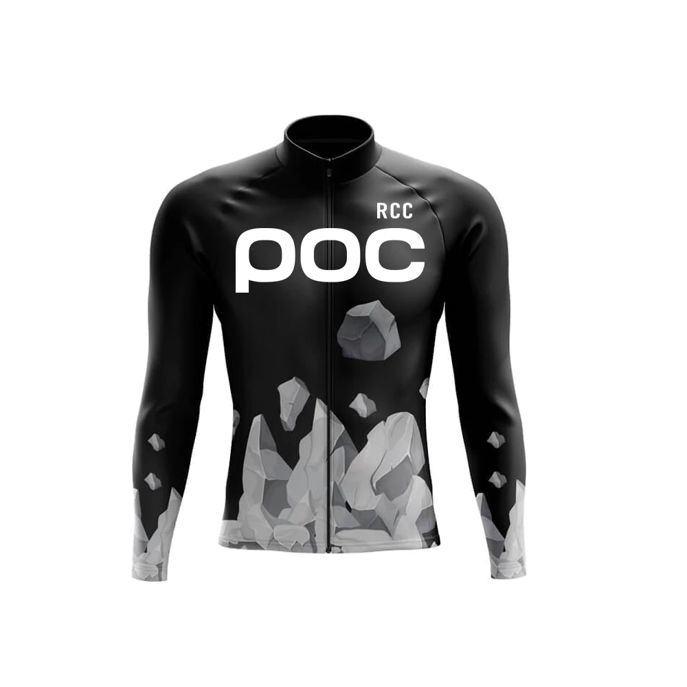 RCC POC Summer Thin Long Sleeves Cycling Jersey Suit Breathable Mtb Racing Bike Uniform Spring Ropa Ciclismo Bicycle Jacket