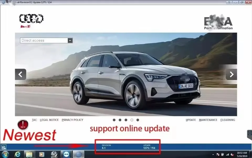 

2023 Hot elsawin 6.0 with etka 8.3 software Newest Repair Software Group Vehicles Electronic Parts Catalogue for A-udi for V-W A