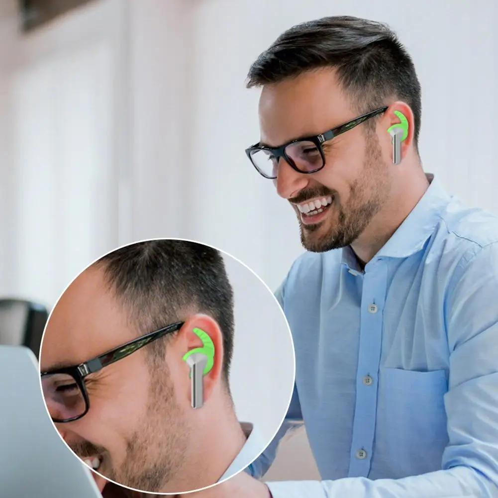 سماعات أذن لهاتف سامسونج جالاكسي بادز 3 برو نصائح سماعات بلوتوث مع أكمام من السيليكون وأغطية غبار سدادة أذن V4H6