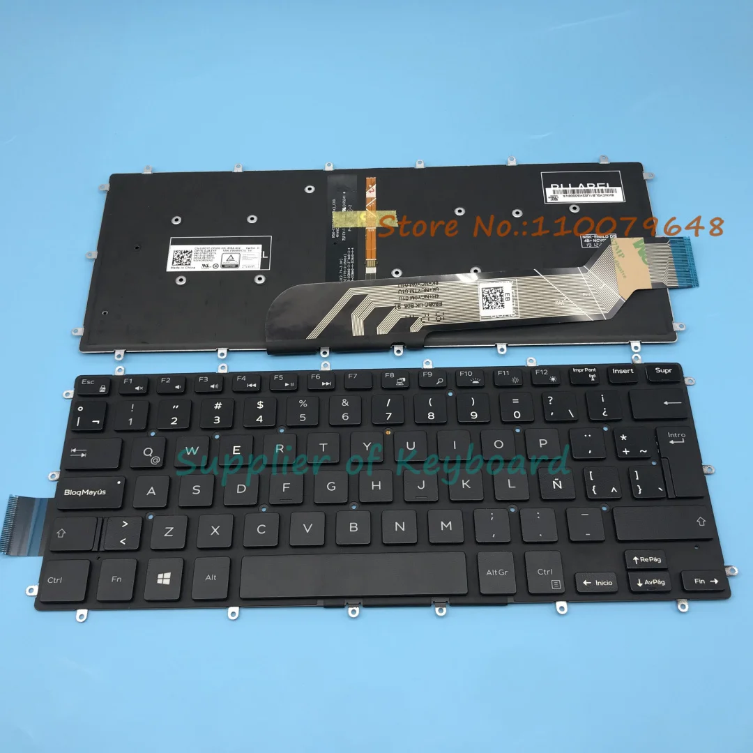 English/Latin Spanish/UK/Hebrew Keyboard For Dell Inspiron 15 5568 7569 7570 7572 7573 7579 7560 2-in-1 14 Gaming 7460 7466 7467