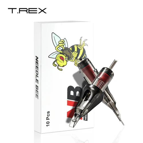 T.REX 10 Uds NB 0,35mm RS/RM cartucho de tatuaje sombreador redondo agujas suministros de tatuaje maquillaje permanente de seguridad esterilizado desechable