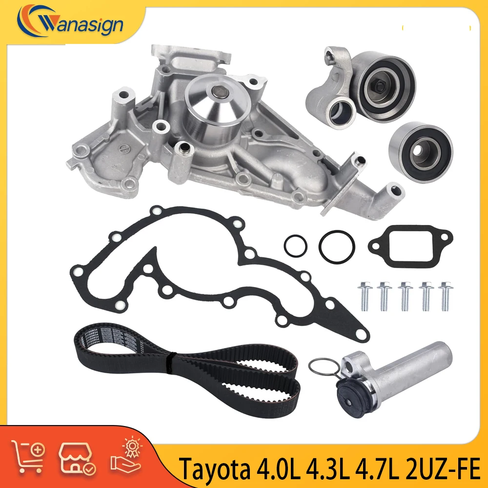 

Engine Timing Belt Kit & Water Pump Fit 4.0 4.3 4.7 L V8 GAS 2UZ-FE For 98-10 Toyota Tundra Lexus GX470 LS400 4.0L 4.3L 4.7L