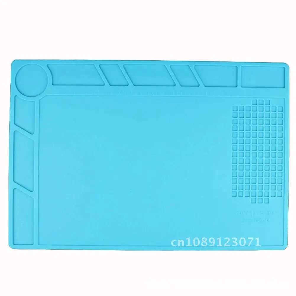 

Repair Pad Insulation Heat-Resistant Soldering Station Silicon Soldering Mat Work Pad Desk Platform for BGA Soldering Station