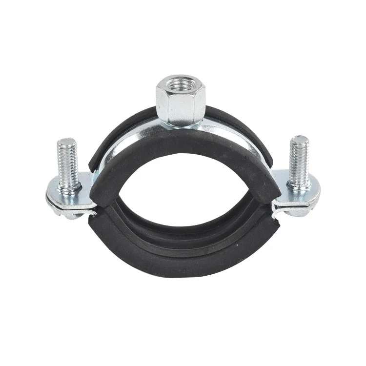 193-203 212-222mm Pipe Holder Fixed Clamp Galvanized Steel Exported Metal Fixation galvanized steel pipe clamp