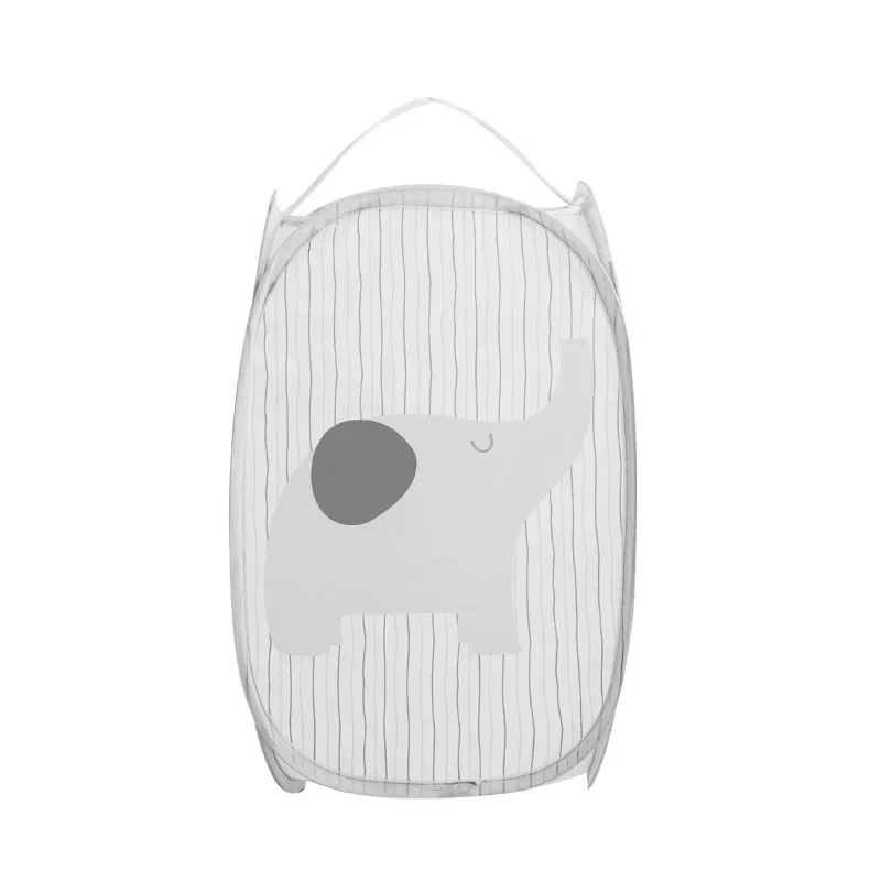 Dirty Laundry Basket Foldable Clothes Storage Baskets Mesh Washing Clothing Baby Toys Storage Home Organizer