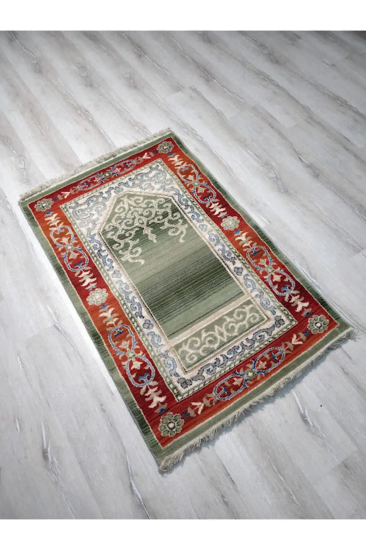 DOLBOVI butler prayer prayer Rug green 100 pure wool 80x cm Meditation Rug