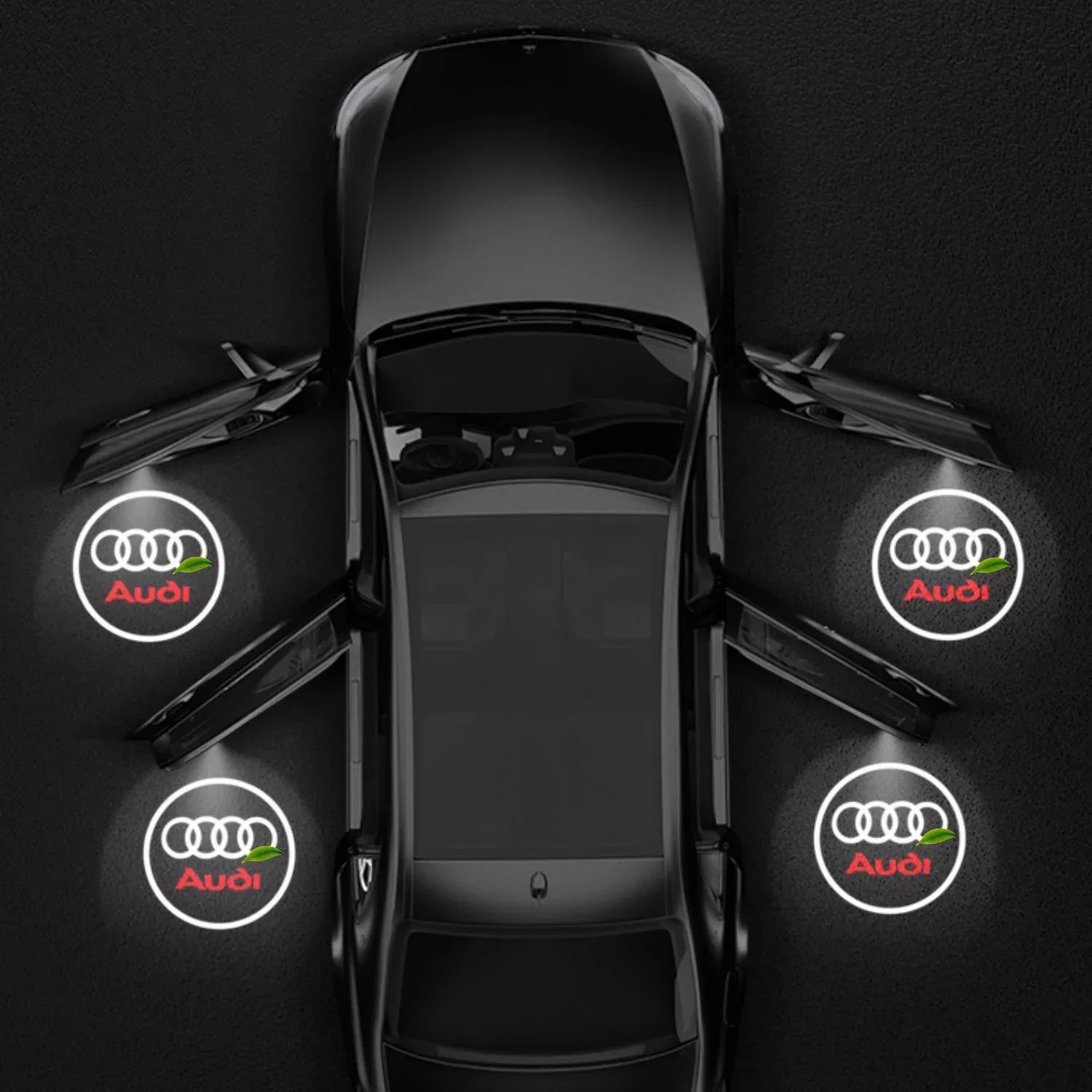 

Led Car Door Welcome Light Projection lamp For Audi A5 A6 C5 C6 C7 A4 B5 B6 B7 B8 B9 A7 A8 Q7 Q5 Q3 A3 RS TT Quattro S line Logo