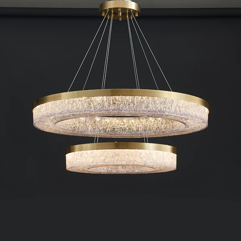 

Modern Creative Circular Led Pendant Lights For Living Dining Room Bedroom Hanging Lamps Home Decor Chandelier Lighting