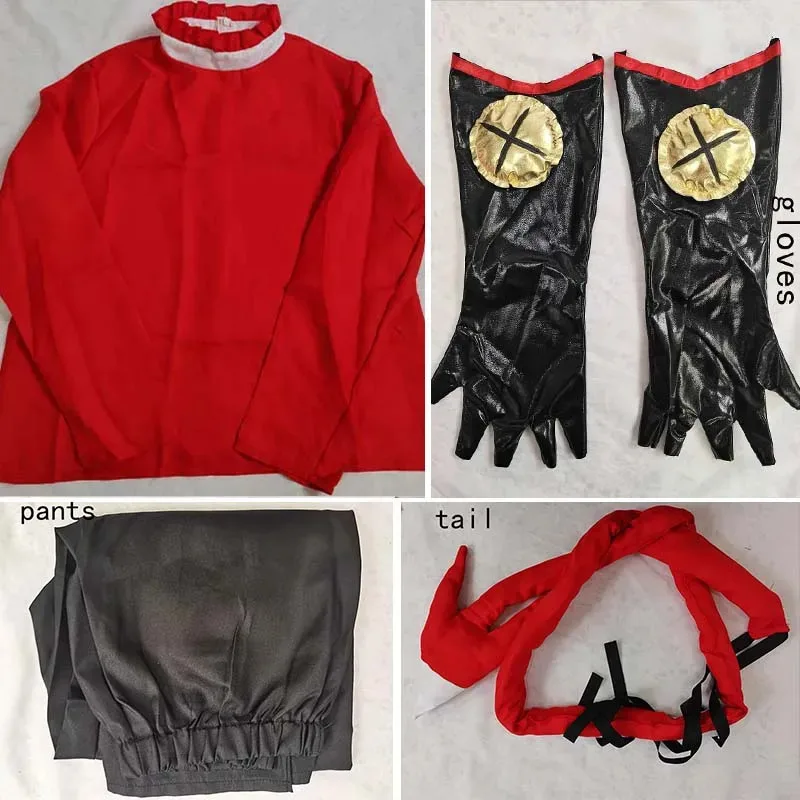 Blitzo コスプレ衣装 Hazbin コスプレホテル Helluva Boss Blitzo 衣装テール付きハロウィンコミコン