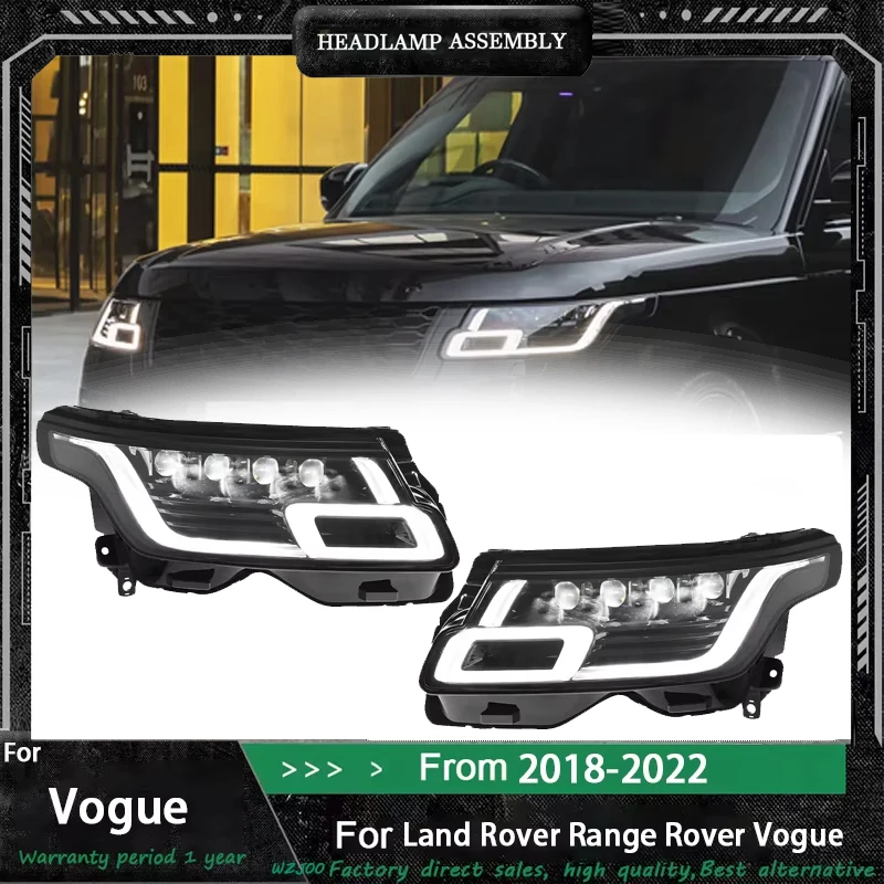 

Автомобильные аксессуары для Land Rover Range Rover Executive Vogue L405, светодиодные фары 2018-2022, обновление, новая фара Plug and Play