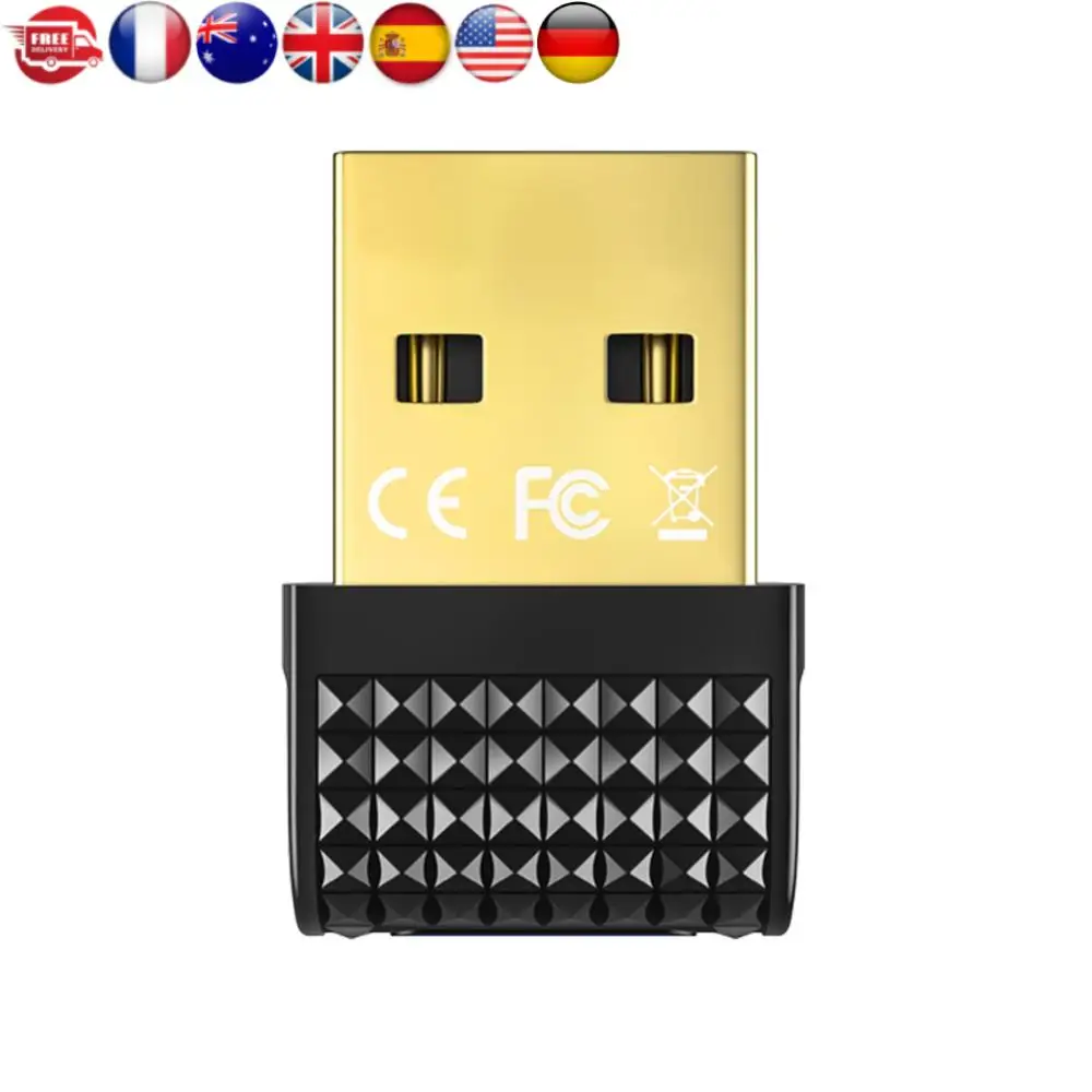 

BT 6.0 Adapter Wireless BT Transmitter Receiver Plug and Play Wireless Dongle for PC Mouse Keyboard Headphones Speakers