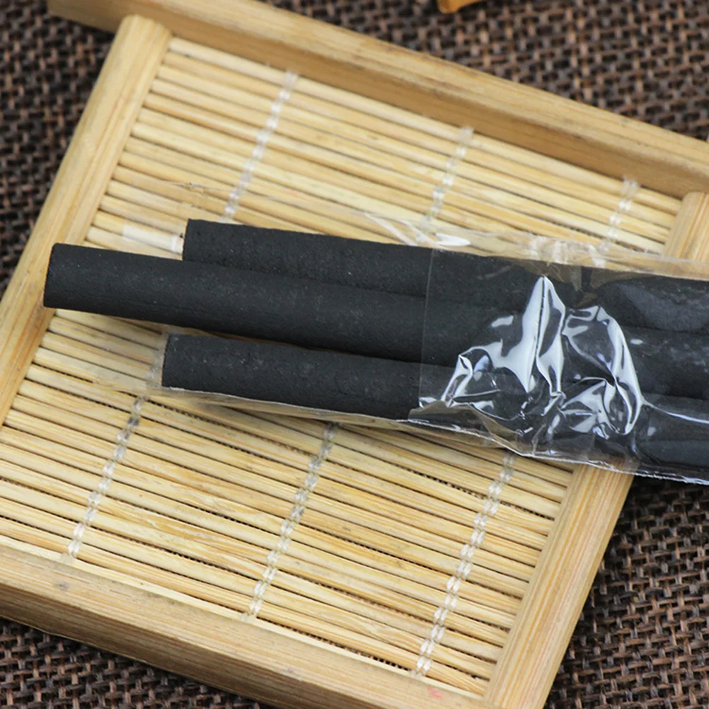 10pcs 12x12cm Smokeless Moxa Rolls Handmade Moxa Sticks Bar for Moxibustion (Black) Chinese moxa