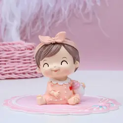 Cartoon cute one-year-old birthday party cake decoration ornaments baked dessert dress up