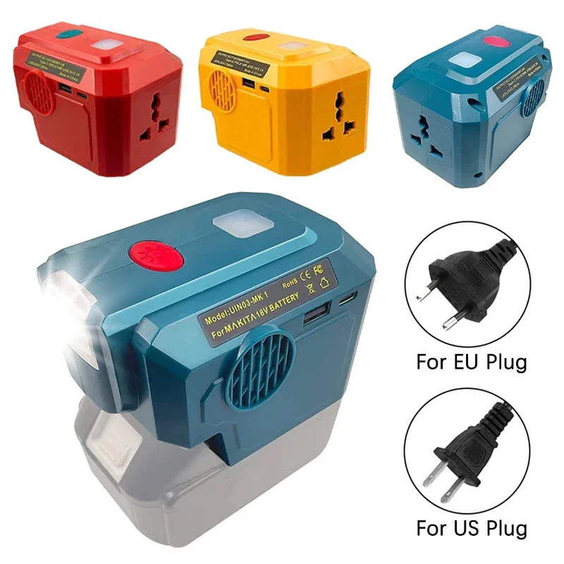 Inversor de Energia para Makita Dewalt Milwaukee 18v Bateria ac 110v 220v Fonte de Energia Modificado Inversor Senoidal Novo