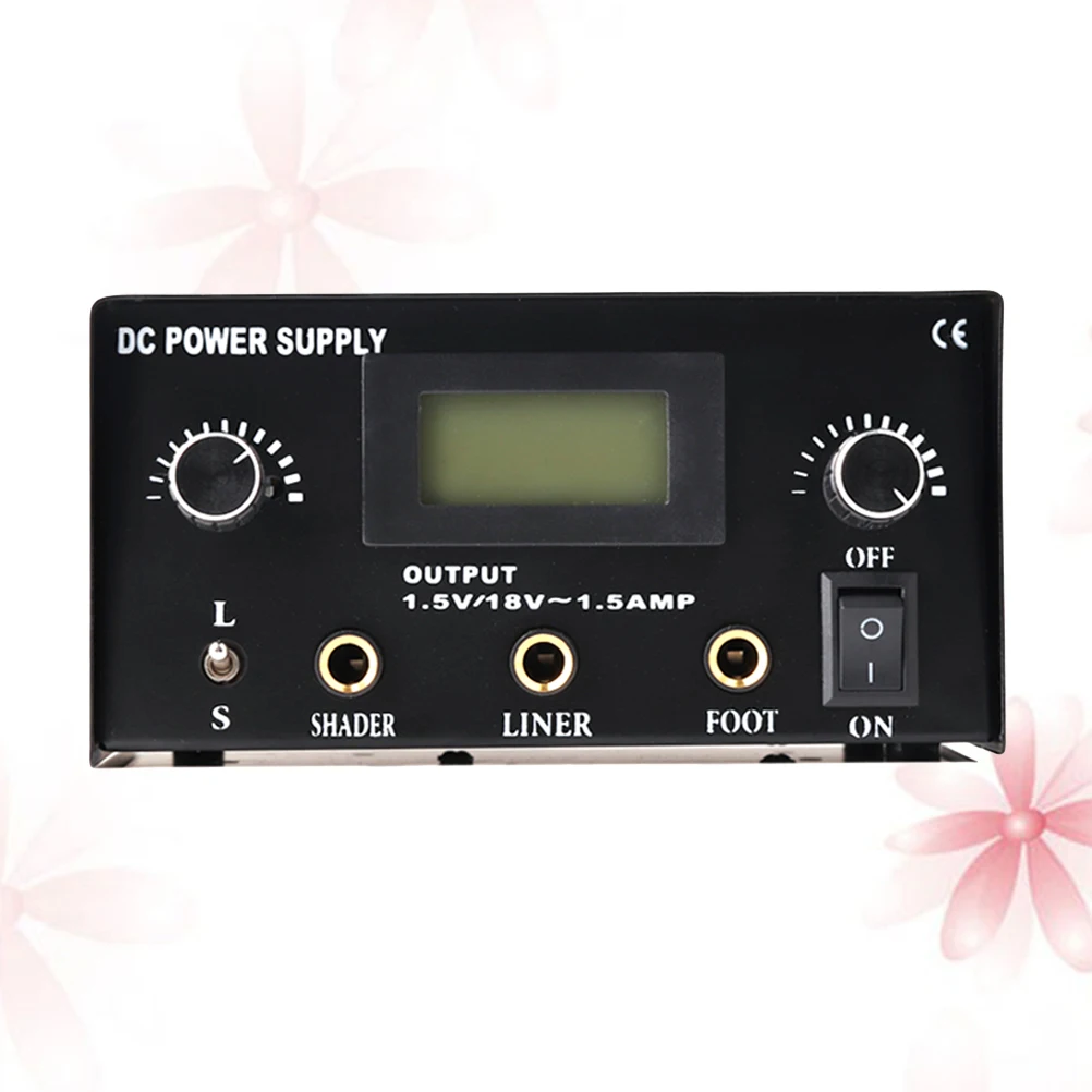 

Tattoo Power Supply Dual Output DC Voltage Stabilizer Beautiful Appearance Professional LCD Digital tatto accessories
