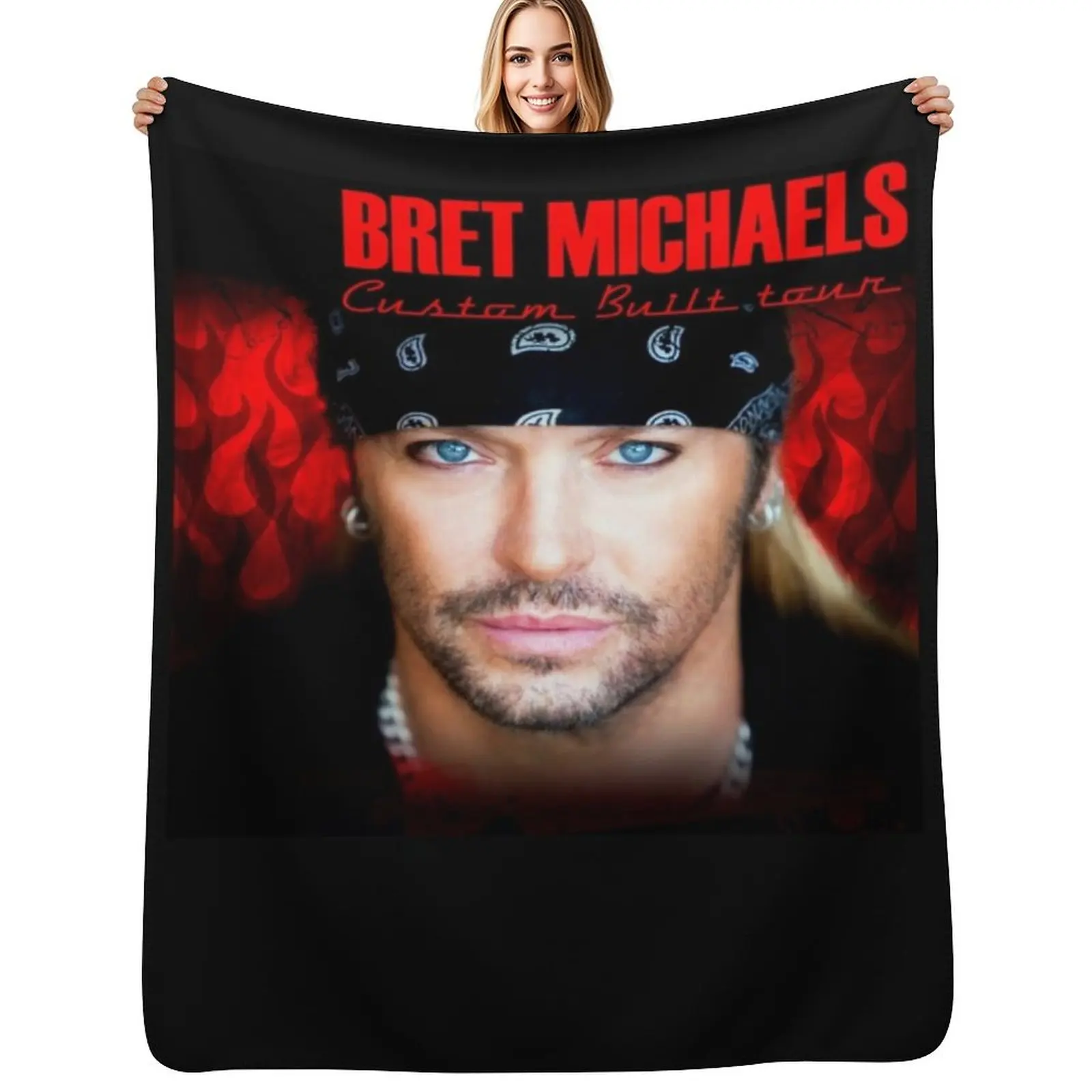 

Bret Michaels Face Tour 2019 Dedekyo 5 Throw Blanket christmas decoration for sofa Retros Cute Plaid Blankets