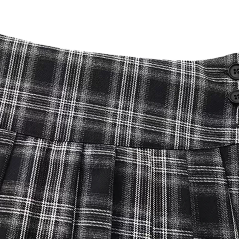 Vintage Plaid Mini Skirt Women Y2k Japanese Sexy Low Waist Pleated Short Skirts Summer Preppy Jk Korean All Match A Line Faldas