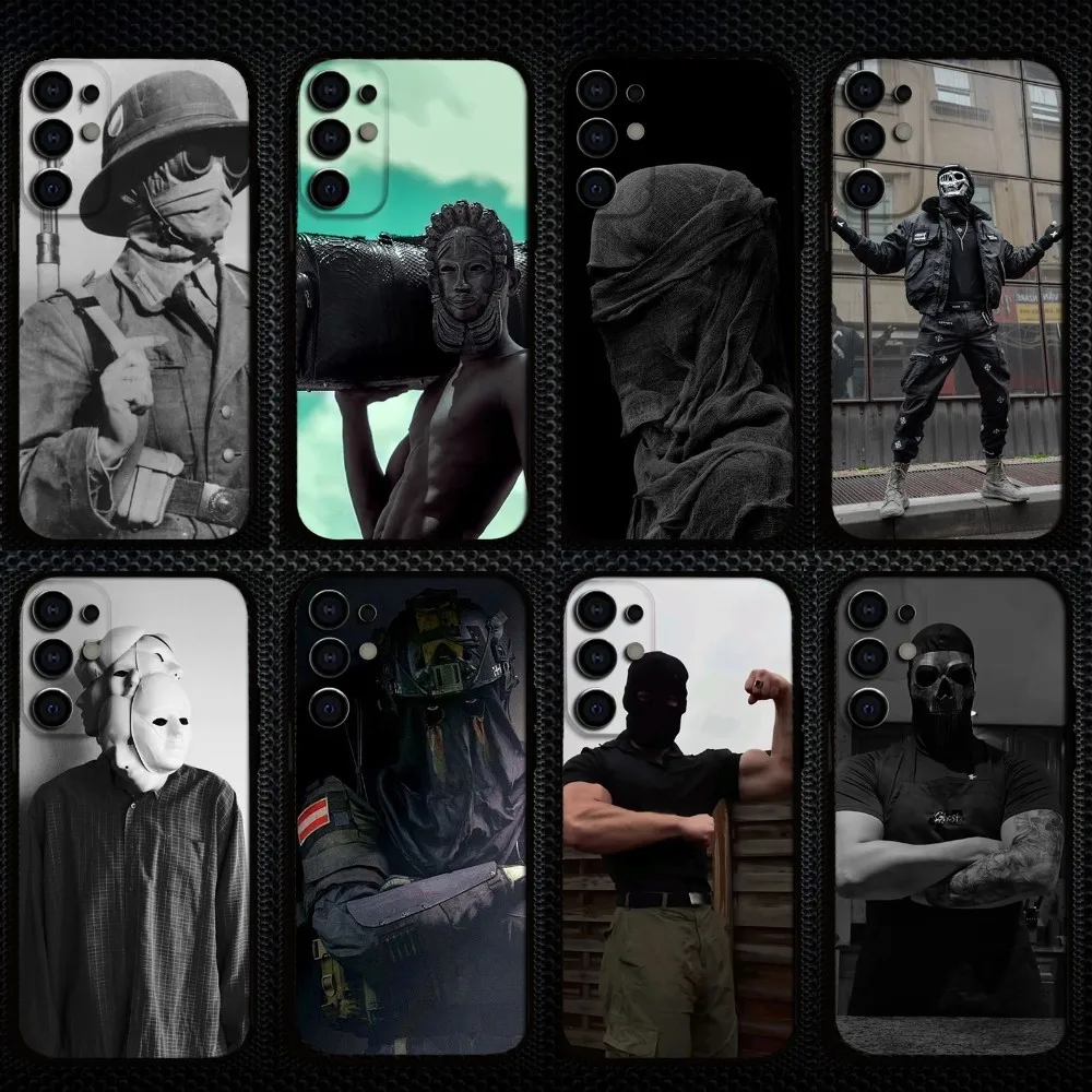 

mask man Phone Case For Samsung S25/S24/S23/S22/S21/S20/Plus,Fe,Lite/Others Black Cover