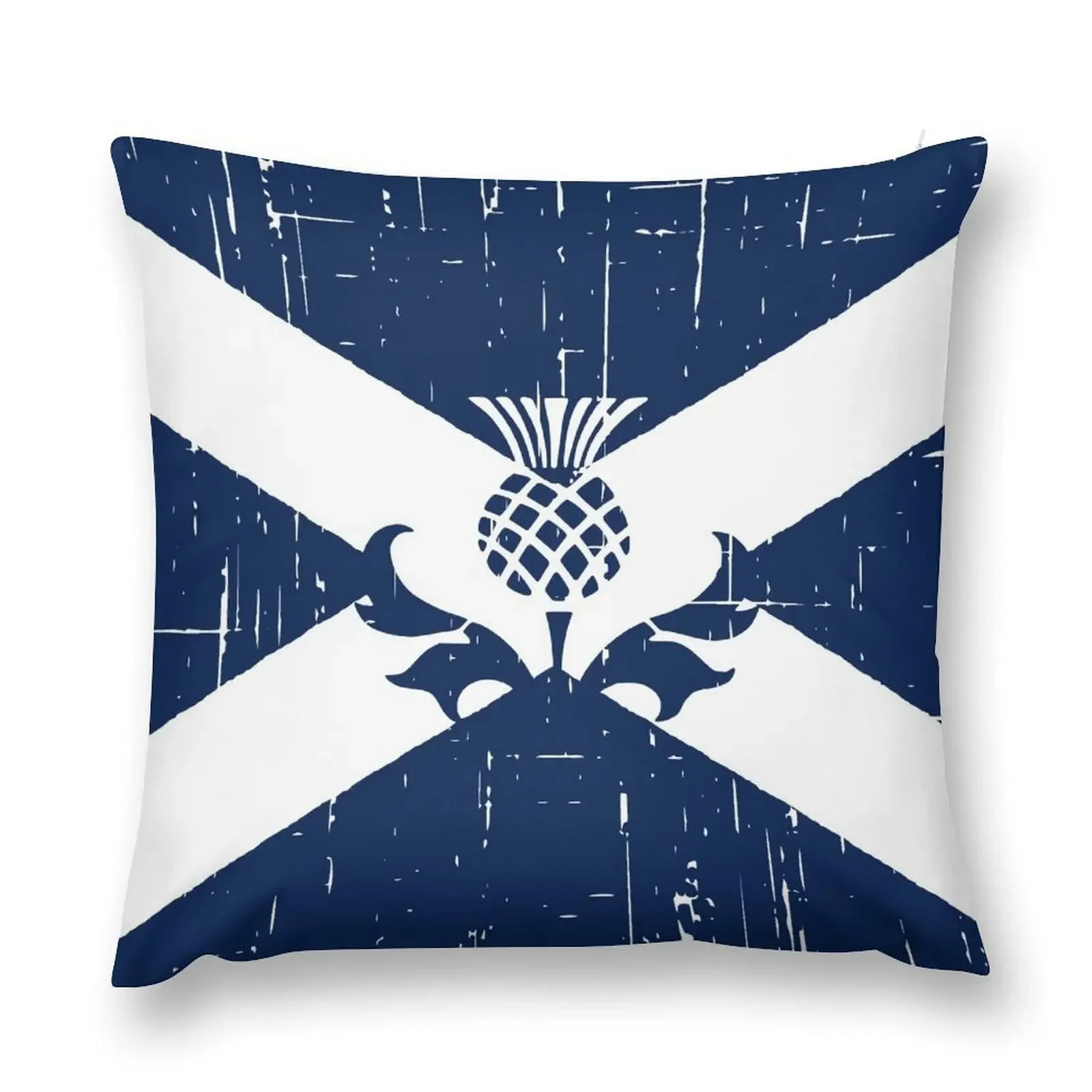 Saltire Scottish Flag and Scottish Thistle Throw Pillow Pillow Cover Pillowcases For Pillows pillow