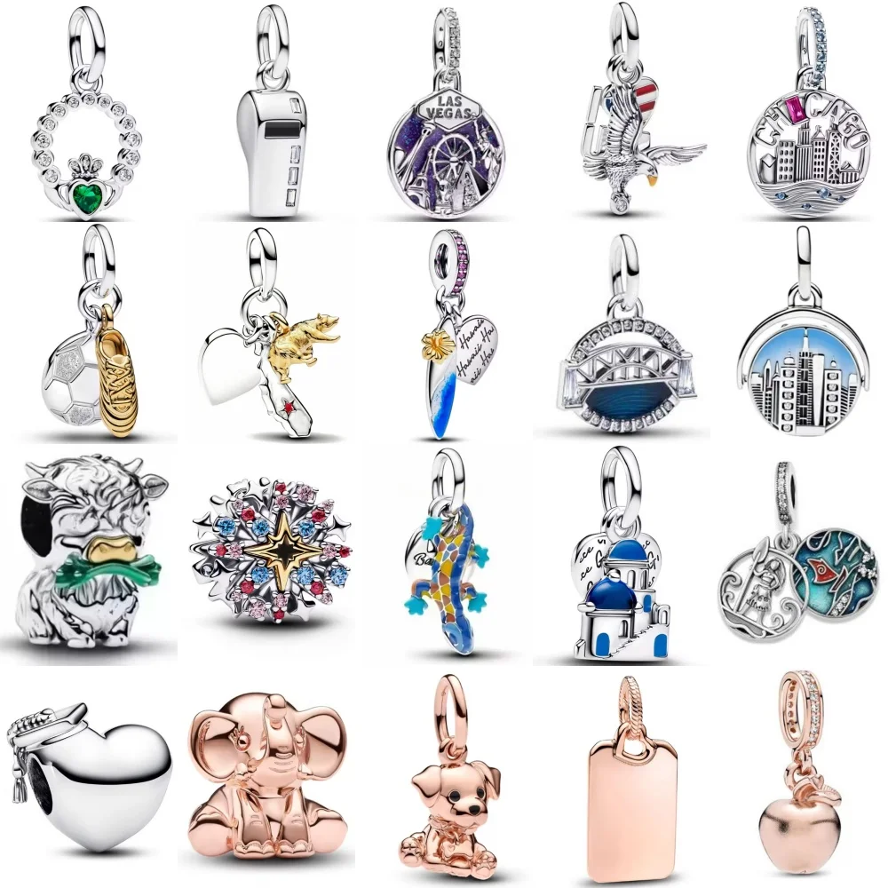 Hot Selling 925 Silver,Shell,Octopus Bead Cup,Flower,Sun Pendant,Fit Original Bracelet, DIY Accessories,Exquisite Jewelry ﻿ - view 5
