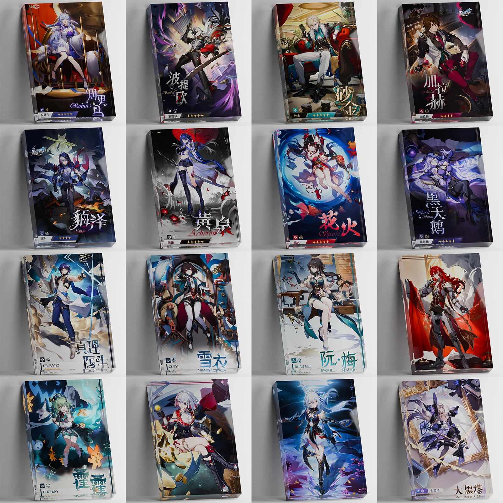 Afbeelding 4: Op maat gemaakte 3D acryl kristallen blok Honkai Star Rail Lingsha HSR figuurstandaard holografische print uw afbeelding fan collectie cadeau
