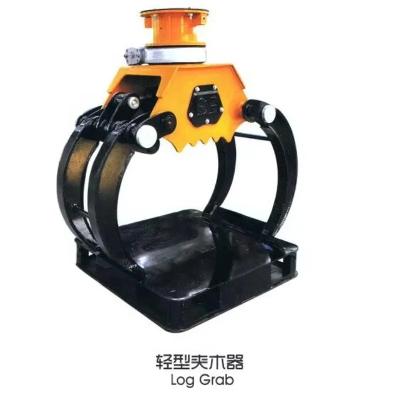 

Excavator Grapple and Tracked Excavator with Wood Grapple