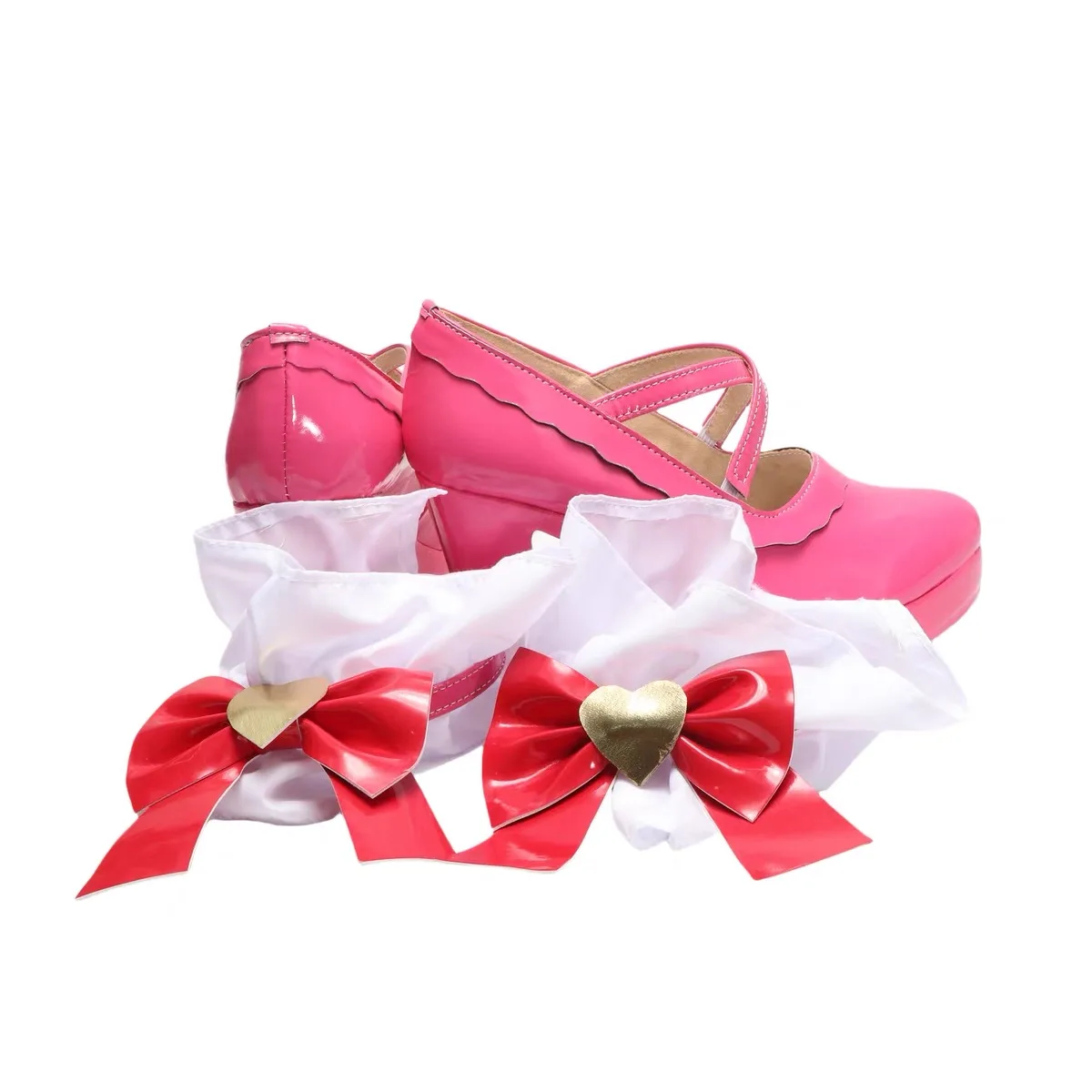 Anime Aikatsu! Cosplay Hoshimiya Ichigo Cosplay chaussures Lolite chaussures Hoshimiya Ichigo chaussures femmes Hallowen fête Cosplay