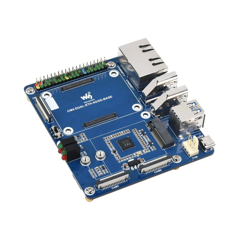 

4G LTE Dual Gigabit Ethernet CM4 Expansion Board USB GPIO HUB Kit for RPI Raspberry Pi Compute Module 4 Lite 2GB 4GB 8GB RAM