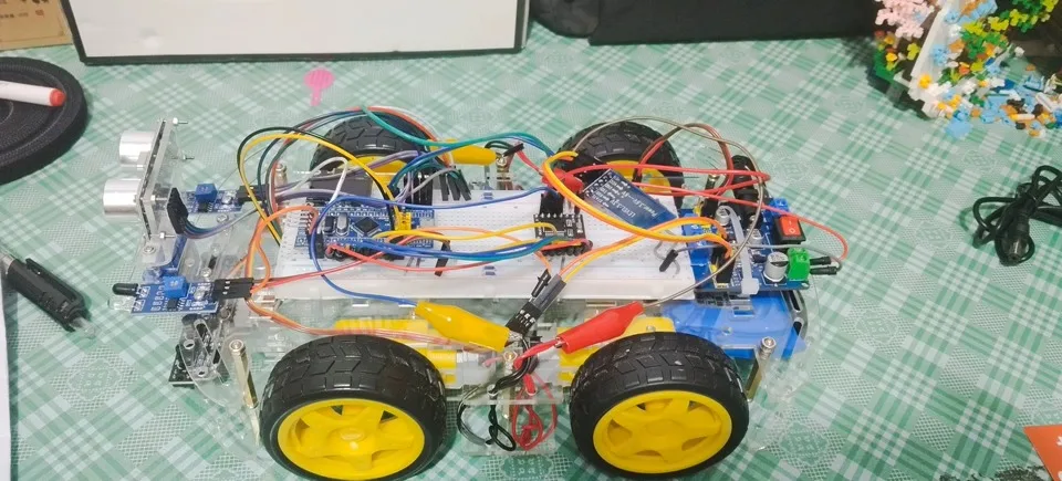 STM32 Intelligent Vehicle Kit (Voice Control, Straight Line Following, Tracking, Automatic Obstacle Avoidance, Bluetooth GPS)