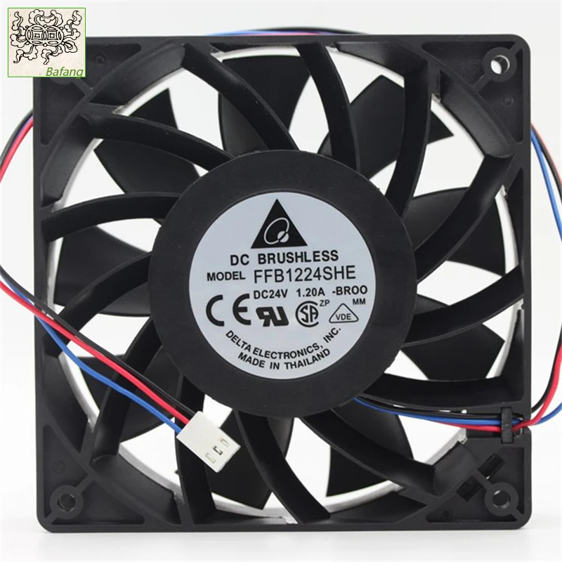 

Ltsf For Delta FFB1224SHE 24V DC 1.2A 3600RPM 12cm 12038 120x120x38mm Ventilador De Refrigeración Convertidor De Frecuencia