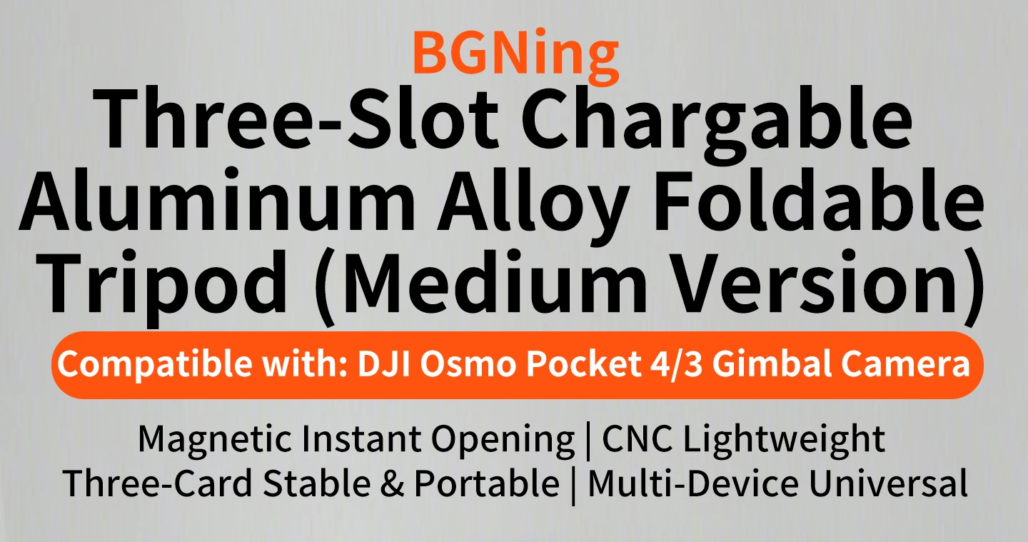 Für DJI Osmo Pocket 4 3 Action-Kamera Aluminium-Legierung Magnetisches Stativ 1-Sekunden-Schnellmontage Gimbal-Stabilisator Halterung Griff – Detail 1