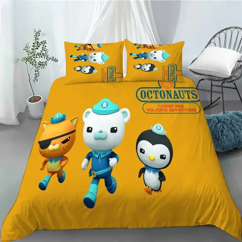 

The Octonauts Duvet Cover Pillowcase Barnacles Kwazii Bedding Set Adult Boy Girl Bedroom Decoration Children Single Double Size