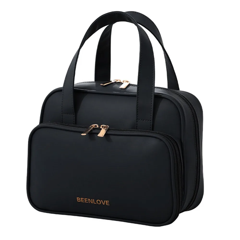 

Large Capacity Cosmetic Storage Bags Multi-Functional Dustproof Travel Makeup Handbag Waterproof with Handle