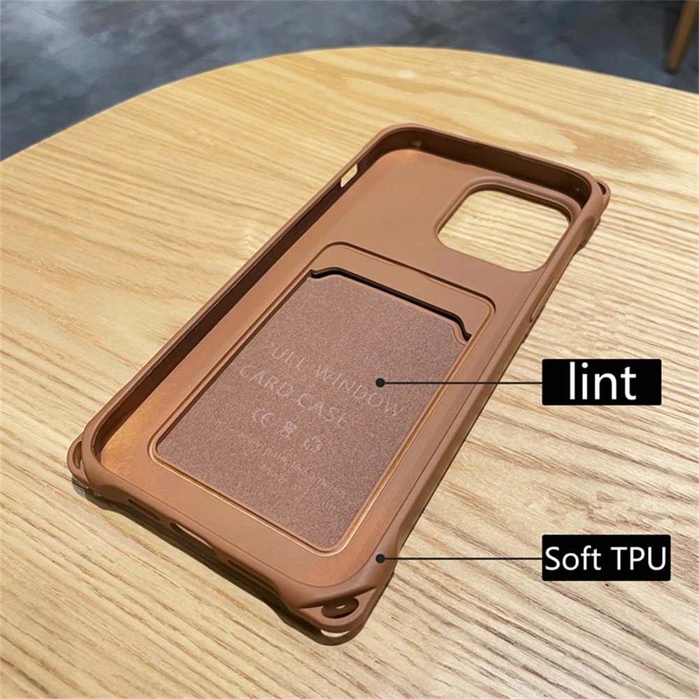 Hot Sale Candy Soft TPU Color Slot Card Phone Case For iphone 17 Air 16 15 14 Plus Pro Xs Max 16e 17e X XR Silicone Back Cover view 3