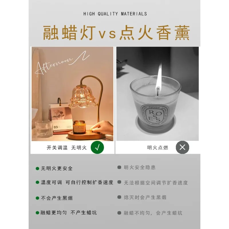 Lily of the Valley Aromatherapy Lamp French Vintage Bedroom Bedside Lamp Birthday Gift Ambience Lamp Fireless