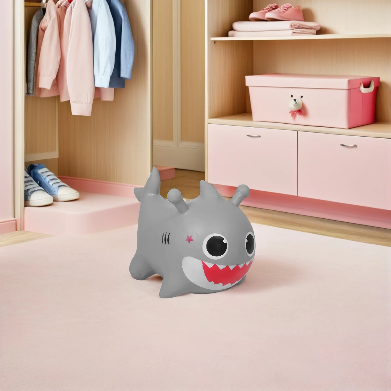 ของเล่นเป่าลมแบบนั่งขี่ 1 ชิ้น หนา ทนทาน สำหรับเด็ก เล่นกระโดดในร่มและกลางแจ้ง